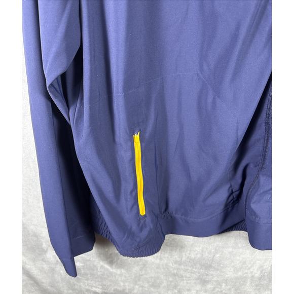 Under Armour All Season Gear 4XL Mens Full Zip Training Jacket NAVY & YELLOW - Picture 4 of 7